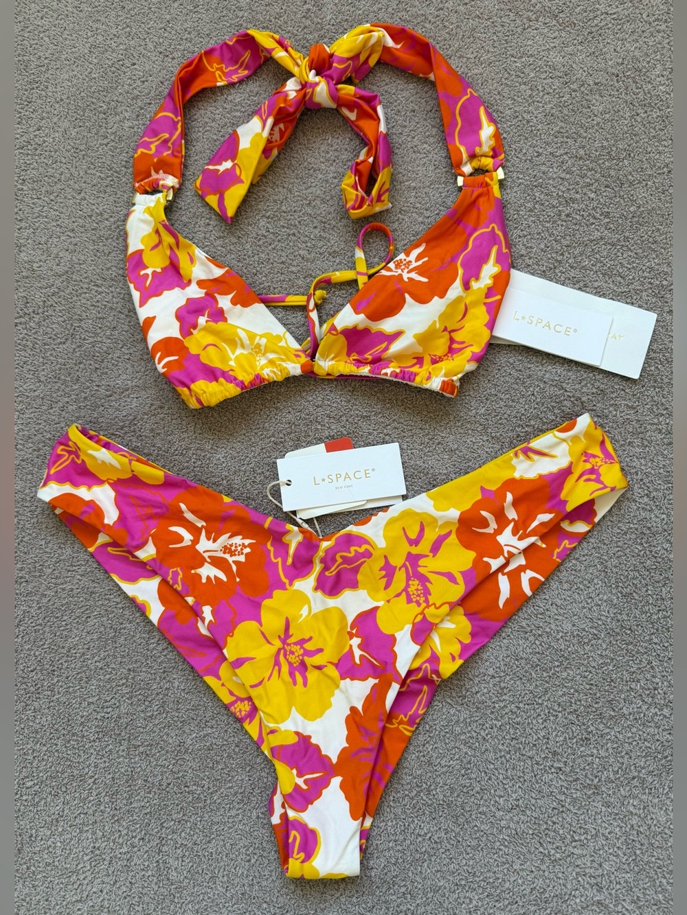 l*space - SET - Brielle Top / Ella Bottom Tanga - BLISS AND BLOSSOM